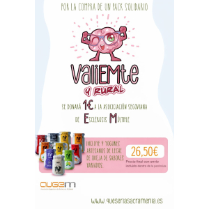 Pack "VALIENTE Y RURAL" - 1€ donado a la Asociación Segoviana de Esclerosis Múltiple